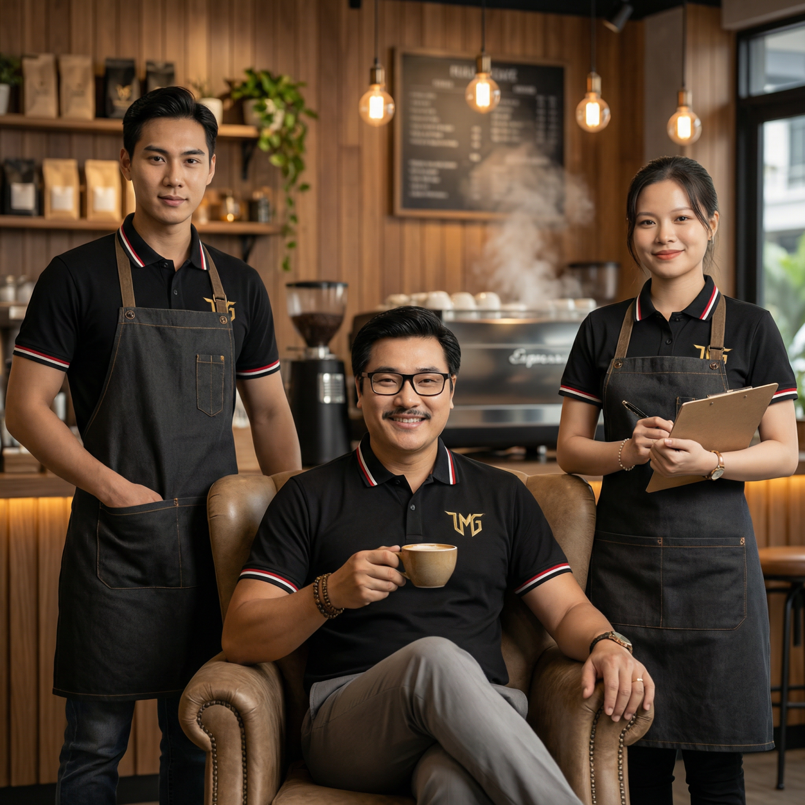 Áo thun đồng phục cafe trà sữa - quán ăn polo