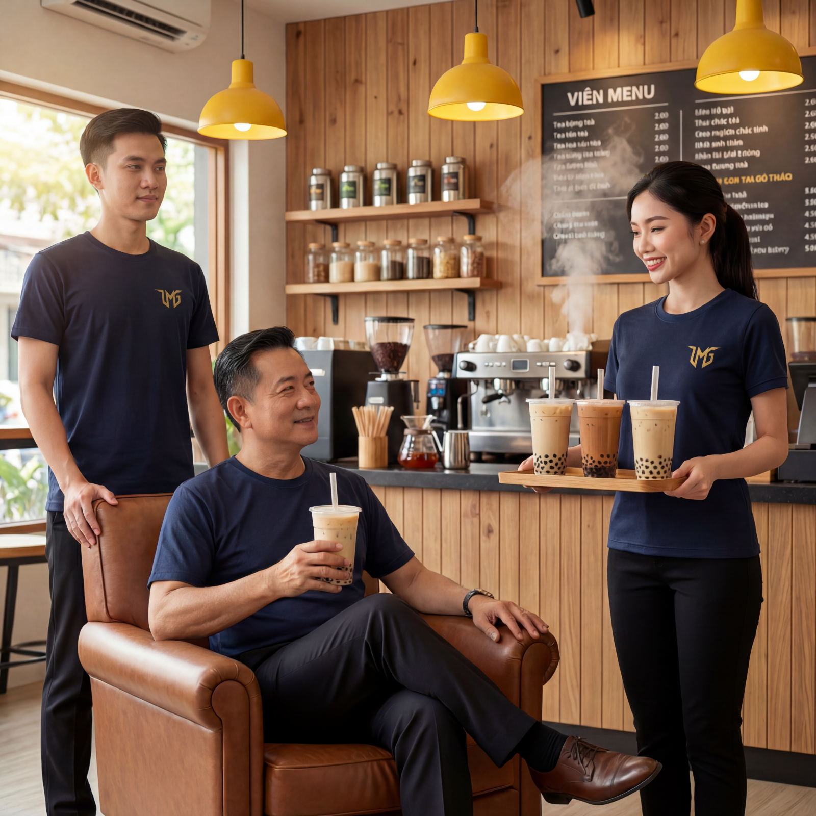 Áo thun đồng phục cafe - trà sữa - quán ăn unisex