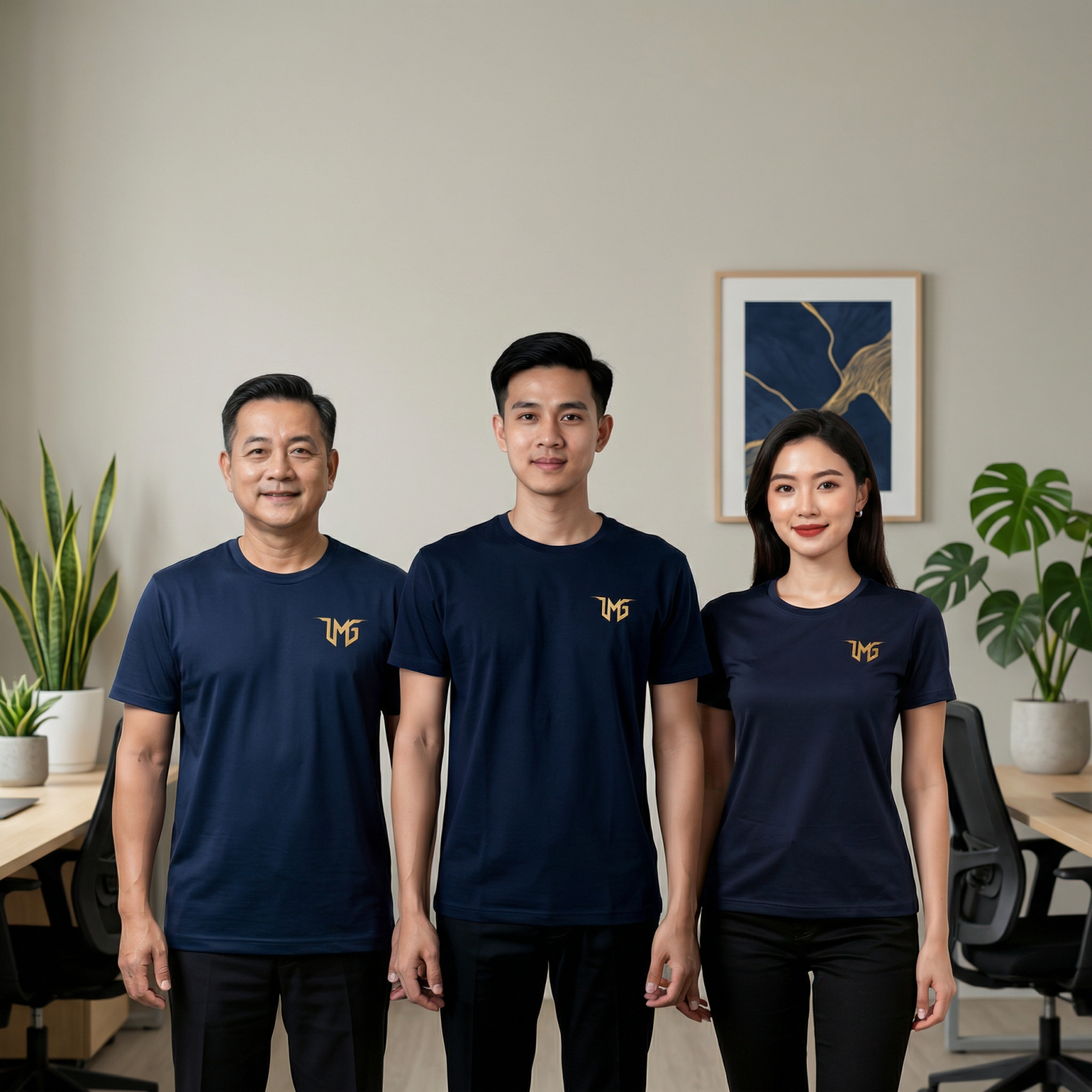 Áo thun đồng phục công ty doanh nghiệp unisex
